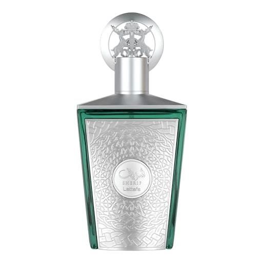 Lattafa sherif - fruity, woody, musky, aromatic - eau de parfum spray long-lasting fragrance for unisex, 3.4 ounce / 100 ml