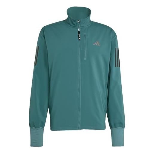 adidas uomo own the run winterized jacket, preloved teal, xl