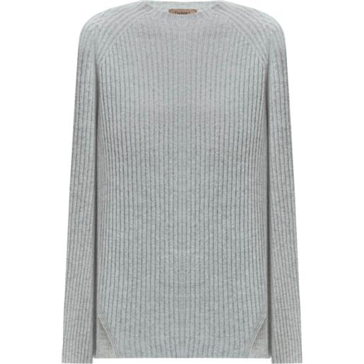 Twinset Milano twinset maglia donna a coste in misto lana e lurex perla s, l