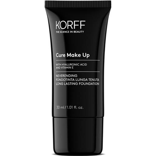 KORFF Srl korff cure make up fondotinta idratante neverending a lunga tenuta 03 30 ml