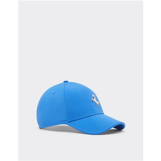 Ferrari baseball cap con cavallino rampante in metallo - cappellini klein blue os