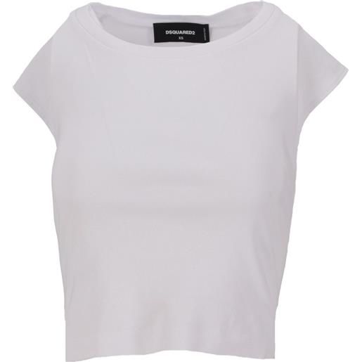DSQUARED2 t-shirt a coste - bianco