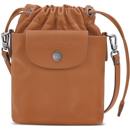 Longchamp borsa a secchiello le pliage xtra mini con coulisse - marrone
