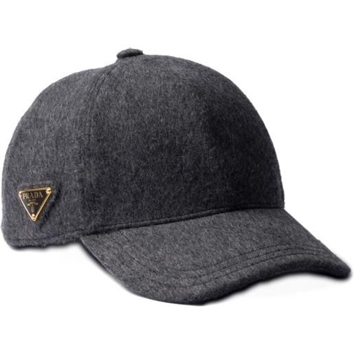 Prada cappello da baseball loden - grigio