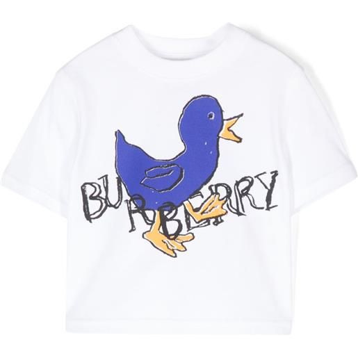 Burberry Kids t-shirt con stampa - bianco