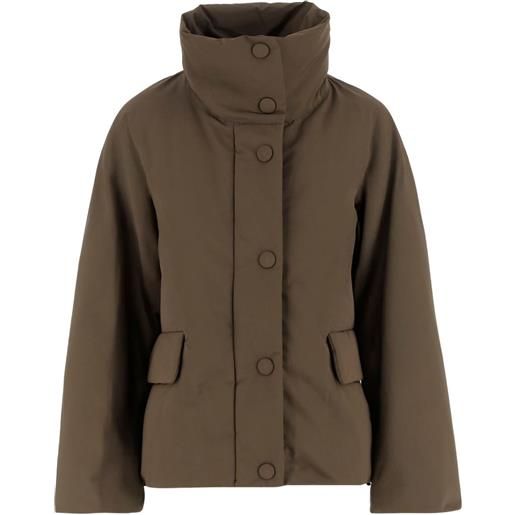 ASPESI cappotto a collo alto - verde