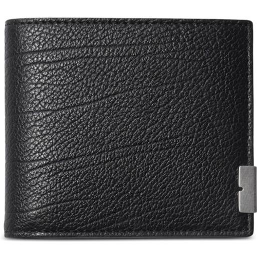 Burberry portafoglio b cut bi-fold - nero