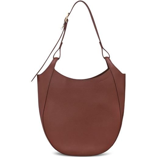 Longchamp borsa a spalla le foulonné grande - marrone