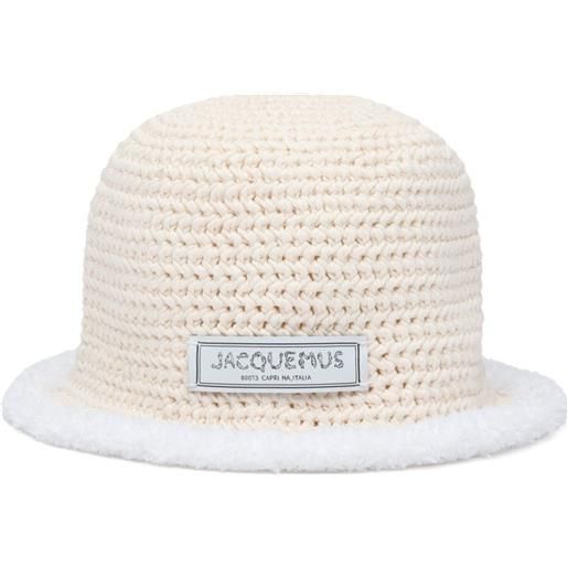 Jacquemus cappello bordino - toni neutri