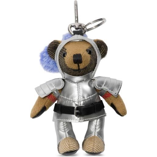 Burberry ciondolo thomas bear - grigio