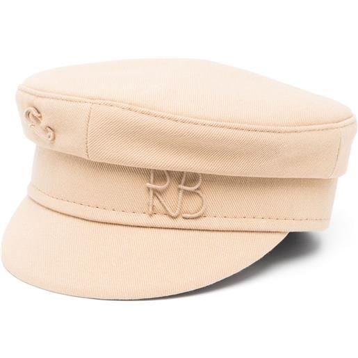 Ruslan Baginskiy cappello baker boy con logo - toni neutri