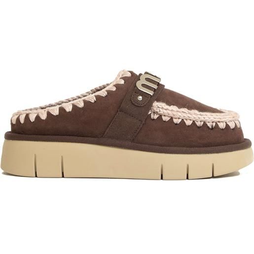 MOU bounce clog metal logo mocha