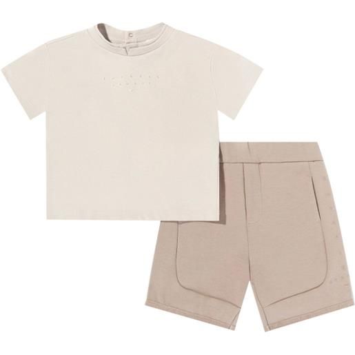 Emporio Armani Kids set di 2 shorts con tasche laterali - toni neutri