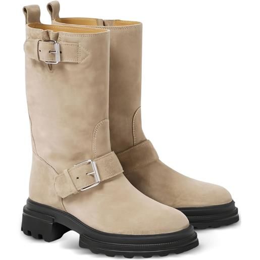 Hogan stivali biker con fibbia - toni neutri