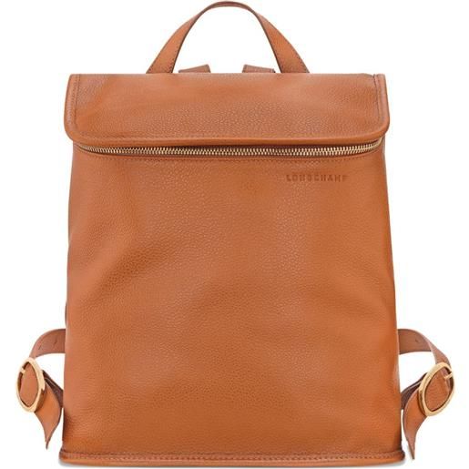 Longchamp zaino le foulonné medio - marrone