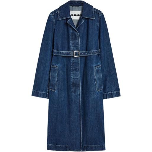 Jil Sander trench denim - blu