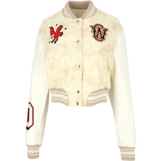 Off-White x rita ora nyc bomber jacket - bianco