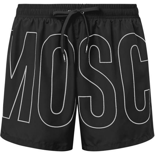 Moschino costume da bagno con stampa - nero