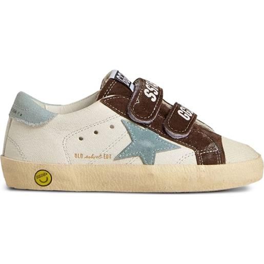 Golden Goose Kids sneakers con chiusure a strappo - toni neutri