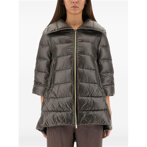 Herno cappotto cleofe con zip - grigio