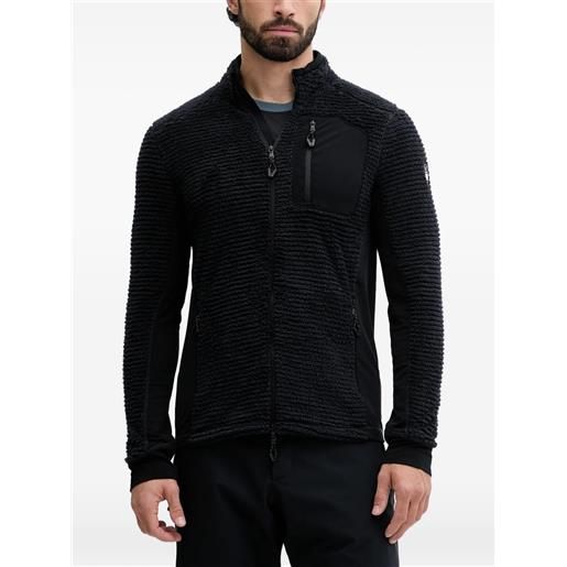 Ea7 Emporio Armani maglione bear con zip - nero