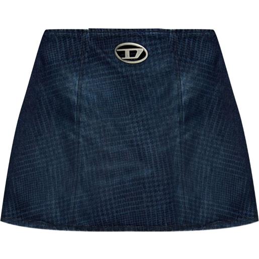 Diesel minigonna denim de-sweny-s1 - blu