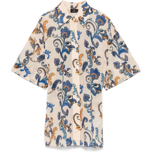 ETRO camicia con stampa - blu