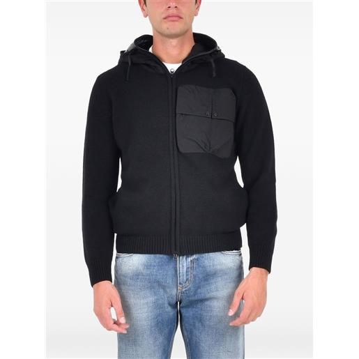 C.P. Company felpa con zip e cappuccio - nero