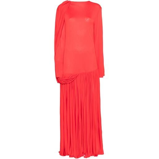 CALVIN KLEIN COLLECTION abito da sera plissettato sara - rosso