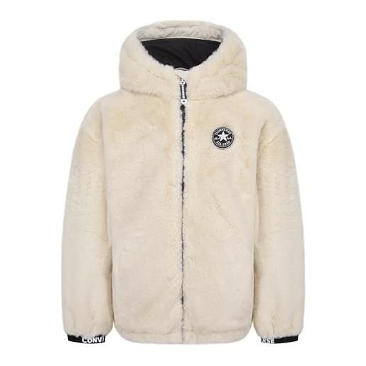 Converse cnvg faux fur jkt w0l - ivory 10-12 years
