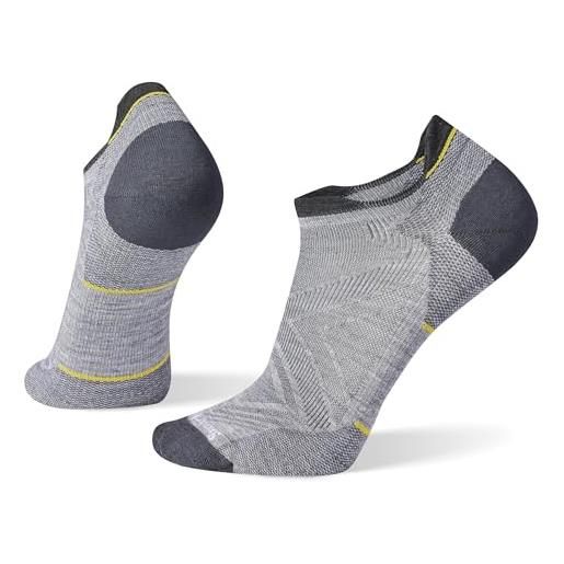 Smartwool run zero cushion low ankle calzini, light gray, l unisex-adulto