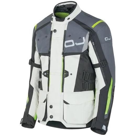 Oj Atmosfere giacca moto oj escaper ice grigio giallo fluo