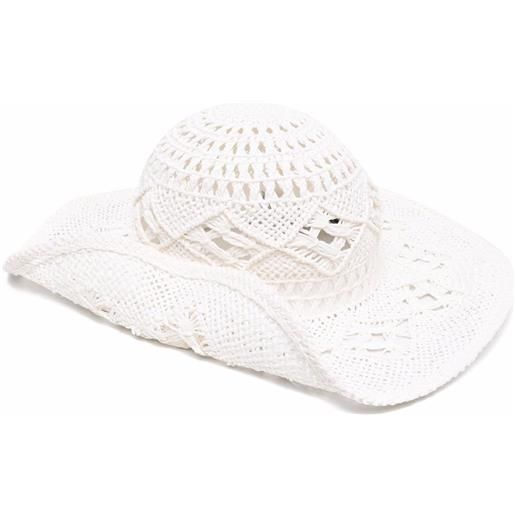 Ruslan Baginskiy cappello a tesa larga - bianco