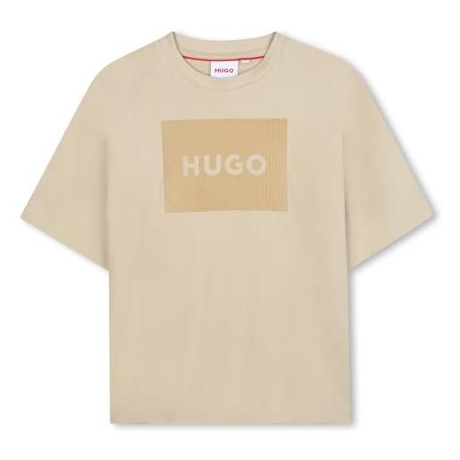 HUGO g00440 maglietta da ragazzo, sabbia, 16 anni