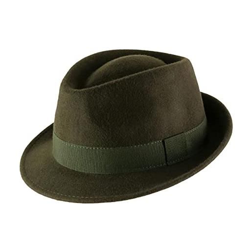 Classic Italy - cappello trilby feltro trilby - size 56 cm - olive