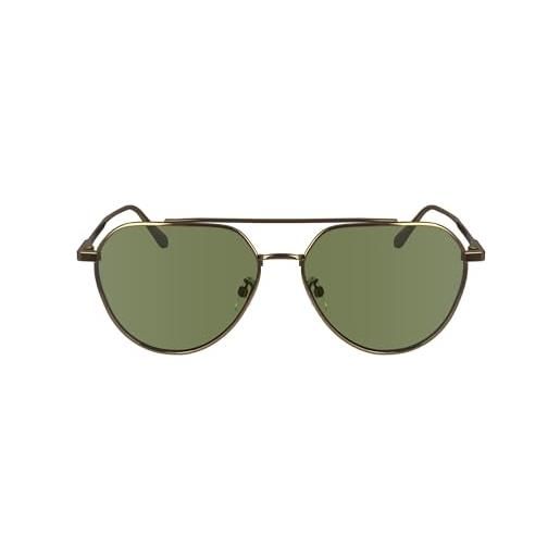 Calvin Klein unisex adult sunglasses ck24100s - amber gold with solid green lens