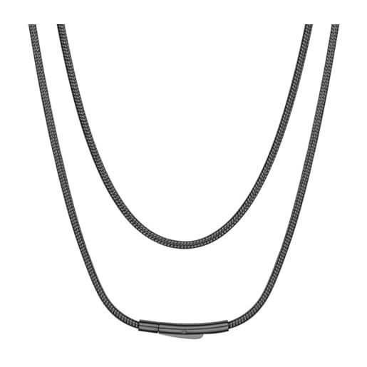 Collana Pentagramma In Argento 925 E Onice Nero – Serpente Mistico, Gioiello Per Donne E Ragazze - 3