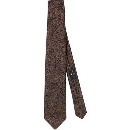 ETRO papillon con stampa paisley - nero