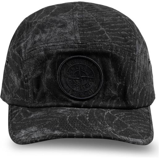 Supreme cappello da baseball x stone island - nero
