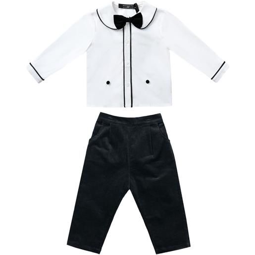 Moustache pantaloni con tasche laterali - blu