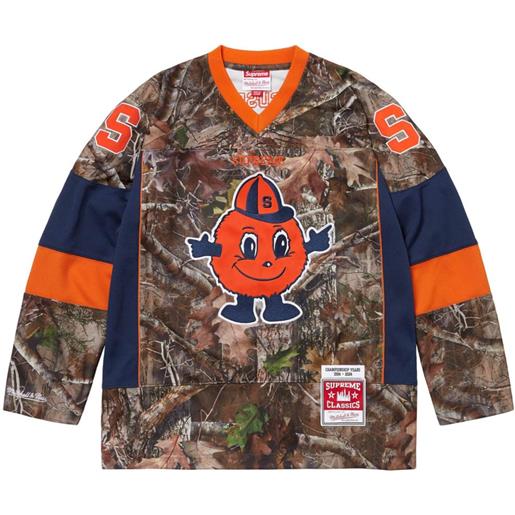 Supreme t-shirt mitchell & ness® ncaa - arancione