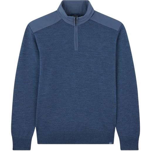 Paul & Shark maglione con mezza zip - blu
