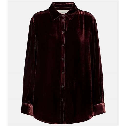 Asceno camicia london in velluto