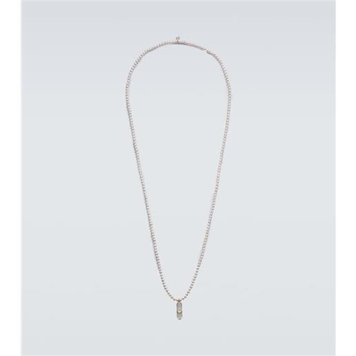 Sydney Evan collana happy face skateboard con perle