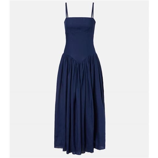 Gabriela Hearst abito lungo oriana in lino