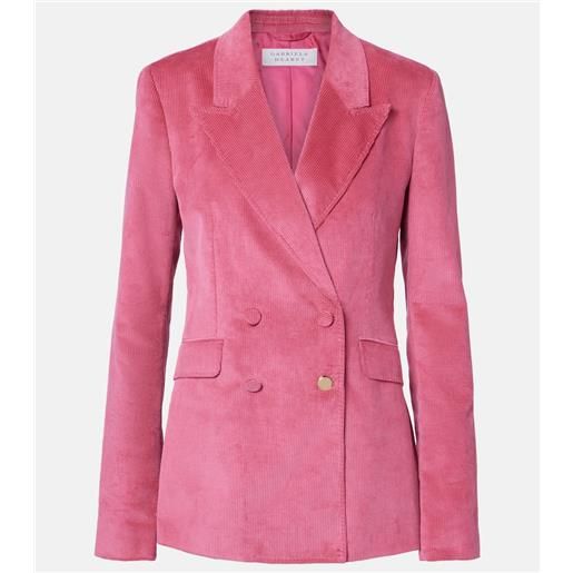 Gabriela Hearst blazer angela in velluto a coste di cotone