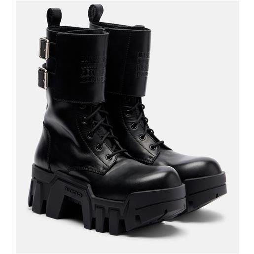 Balenciaga anfibi bulldozer 25 in pelle