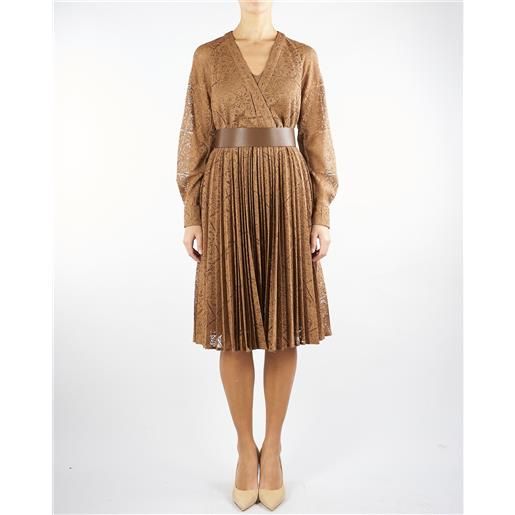 MAX MARA STUDIO abito caramello in pizzo