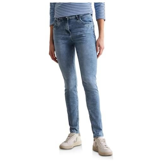 Cecil style vicky 1-knopf 59, jeans, donna, light blue wash, 31w / 30l