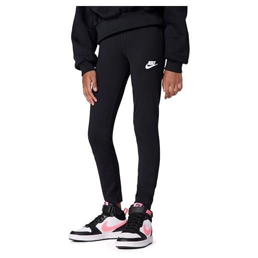 NIKE fz5583-010 g nsw clssc hr tght lbr leggings bambine black/white taglia l